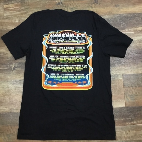 𝅺nwot Welcome to Rockville 2021 Daytona Heavy Metal Festival T Shirt - Picture 4 of 5